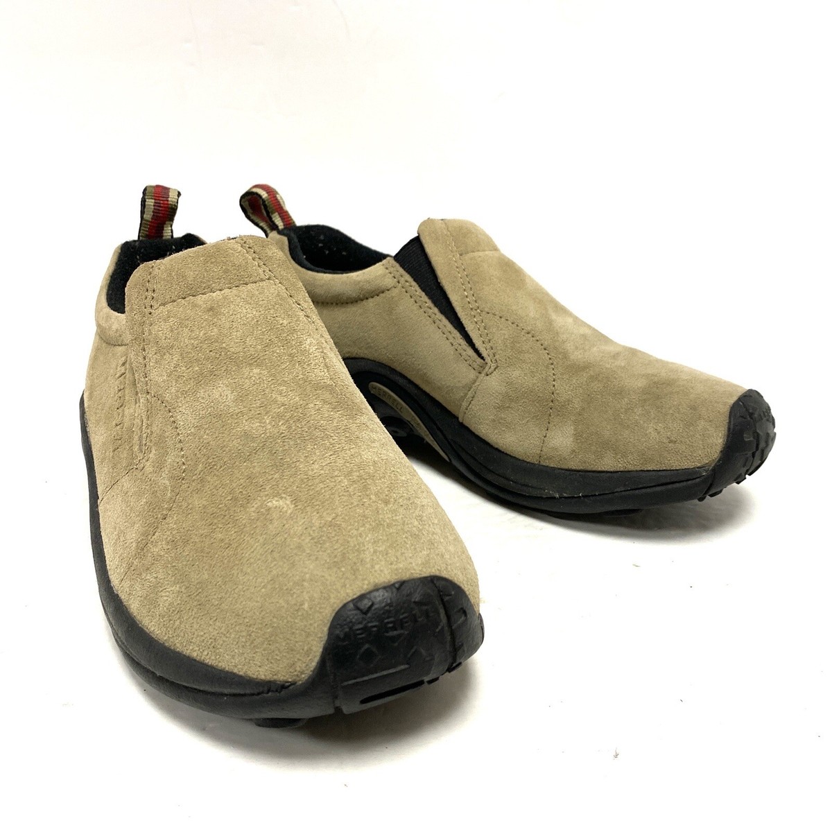 Merrell Jungle Moc Suede Slip On Taupe Trail Hiking Shoes  display picture 2