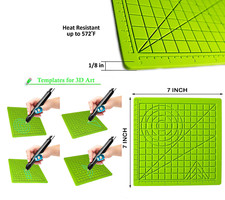 Almohadilla de impresión de silicona con tapones para dedos de diseño de tapete para bolígrafo 3D