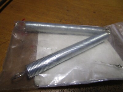 0.437''OD x 0.062''Wire 6''L Loop End 82 Steel Hard Drawn MB Extension Spring QTY 2