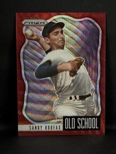 2021 Prizm Sandy Koufax Old School Red Prizm #’D/99 Dodgers Legend HOF