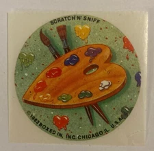 *Rare* 1980's Vintage Scratch Sniff Sticker. Boxed In. Inc Great Condition