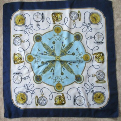 Seidentuch ROLEX Genève 90cm x 90cm Vintage Schal