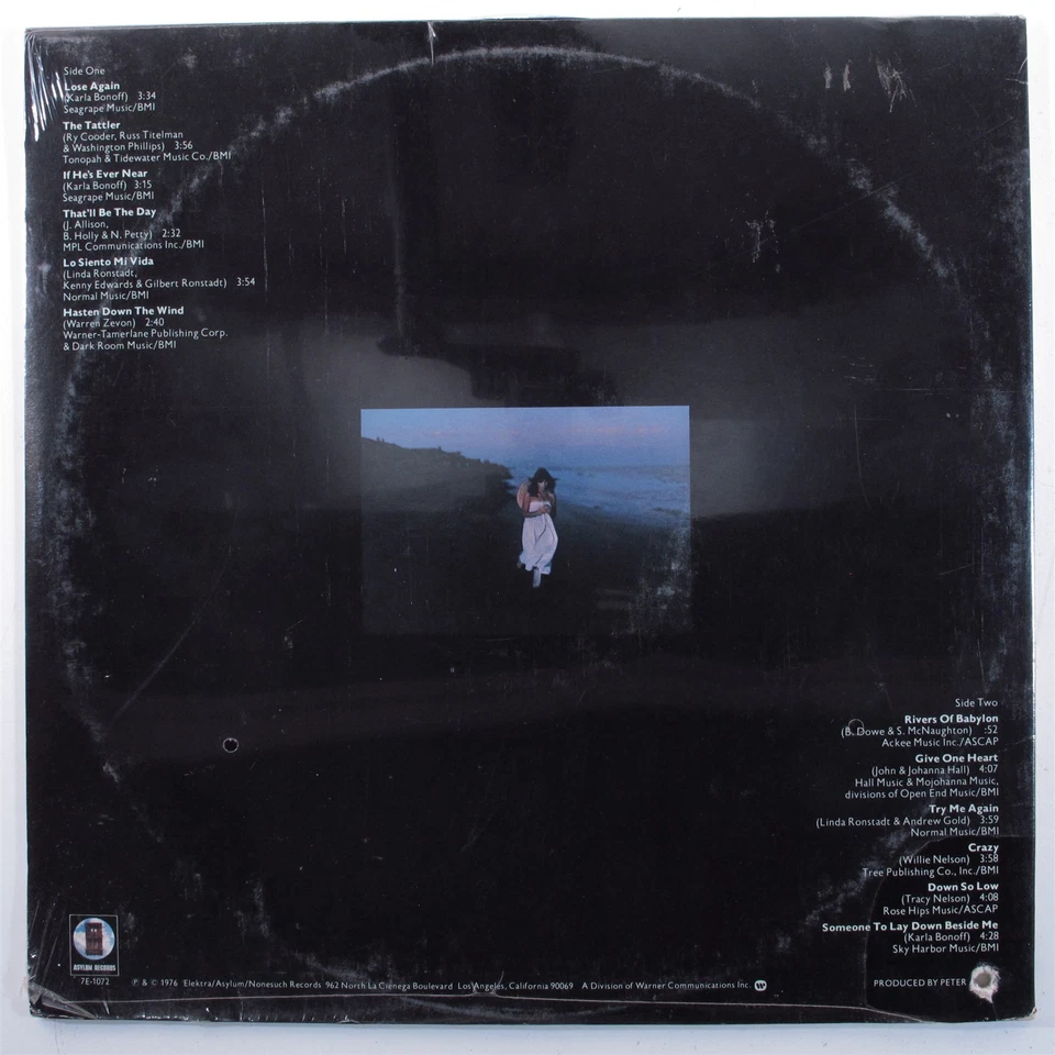 LINDA RONSTADT Hasten Down The Wind ASYLUM 7E-1072 LP gatefold SEALED z - Image 2 of 2