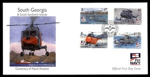 Mayfairstamps South Georgia and South Sandwich Isl FDC 2009 Naval Helicopters Co