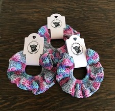 Handmade 100 Cotton Crochet Hair Scrunchie - Fondant