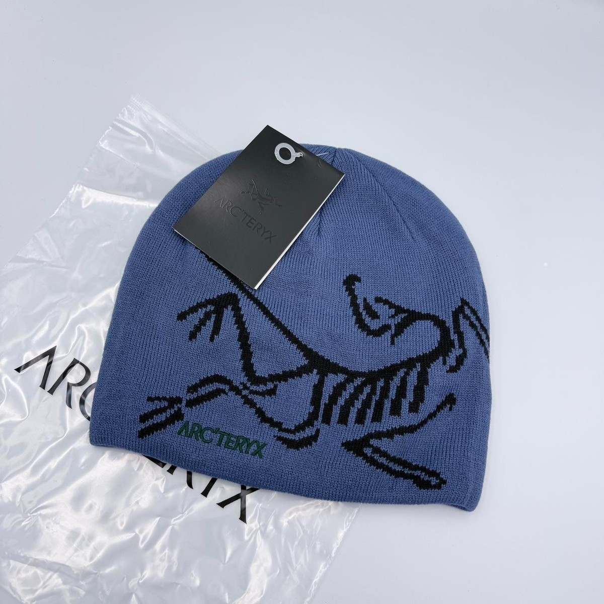 Arc'teryx Grotto Beanie Navy Blue Bird Head Toque Knit Hat Winter