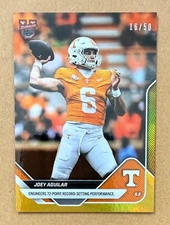 2025 Bowman U Now Joey Aguilar Engineers 72-Point Record Gold Foil 16/50