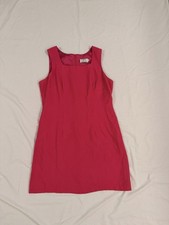 CDC Petites Pink Sleeveless Square Neck Sheath Knee Length Dress Size 12