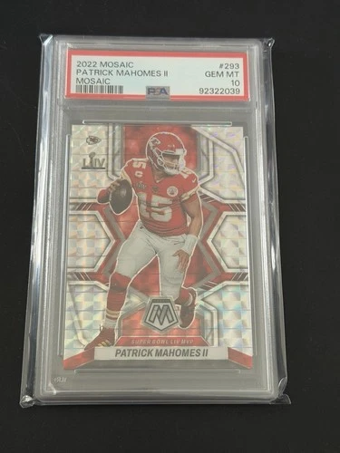 2022 Panini Mosaic Patrick Mahomes II #293 Chiefs PSA 10