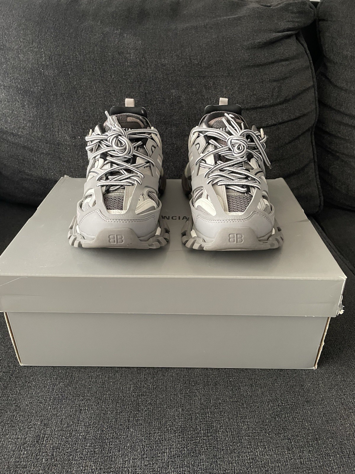 Grey Size 37 Light-up Authentic W/ Box