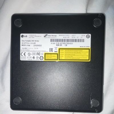 LG SP60NB50 Slim USB-Powered External DVD Writer Drive PC/Mac Black