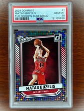 Matas Buzelis 2024 Panini Donruss #1 The Rookies - Blue Disco /75 PSA 10 Pop 2