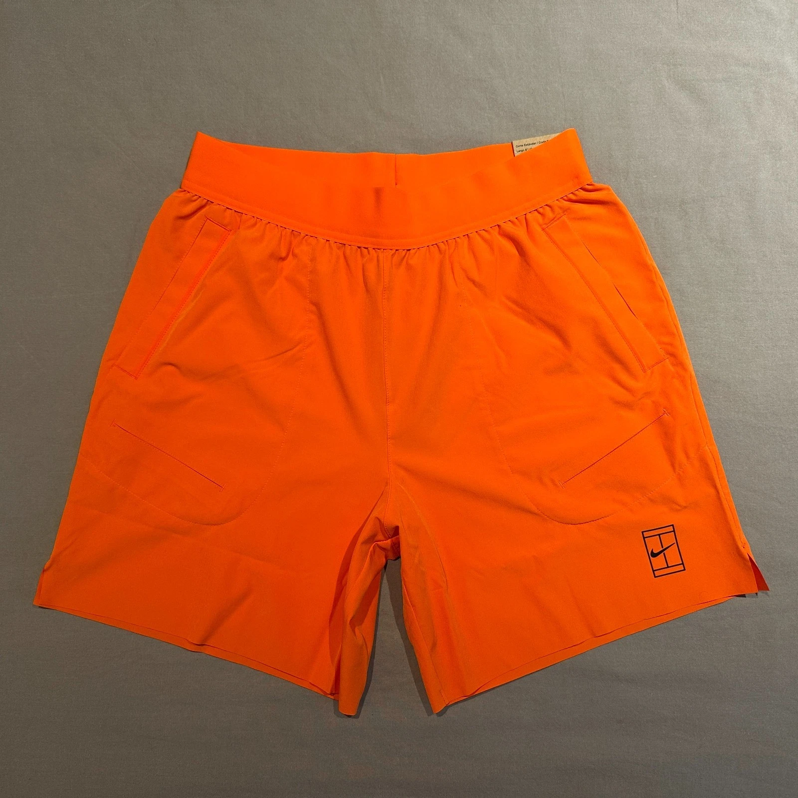 Nike Court Advantage Dri-FIt Tennis Shorts Orange Small