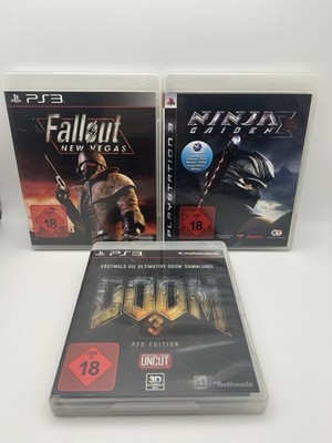 Playstation 3 PS3 USK 18 Spielesammlung Ninja Gaiden, Doom 3, Fallout New Vegas