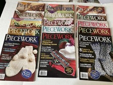 Piecework Magazines Lot of 15 Various Years Good Condition