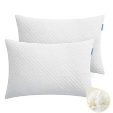 Memory Foam Toddler Pillow Pack of 2,20X14' Kids Pillow with Machine Washable...