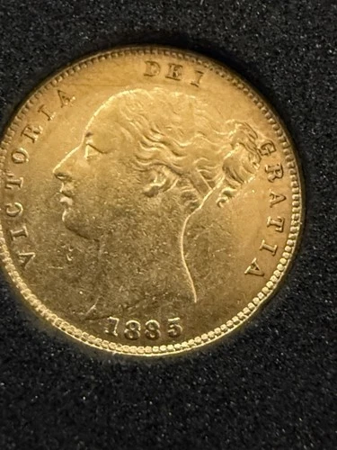 1885 Victoria Gold Half Sovereign — photo from the most recent tracked eBay sale
