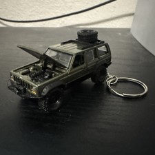 Jeep Cherokee Xj Green Keychain 164 Diecast Hot Wheels Matchbox Gift