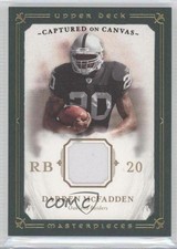 2008 Upper Deck Masterpieces Captured on Canvas Green Framed Darren McFadden 0o9