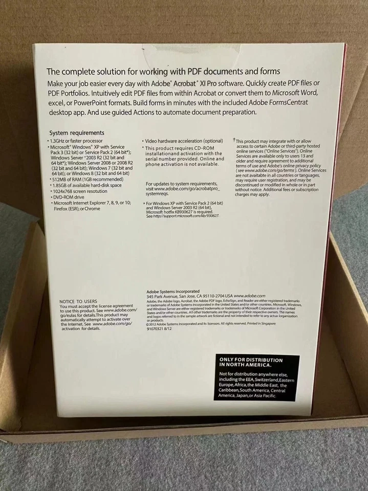 Adobe Acrobat Xi Pro Full Version DVD/Windows, Permanent License For 5 PCs - Image 2 of 4