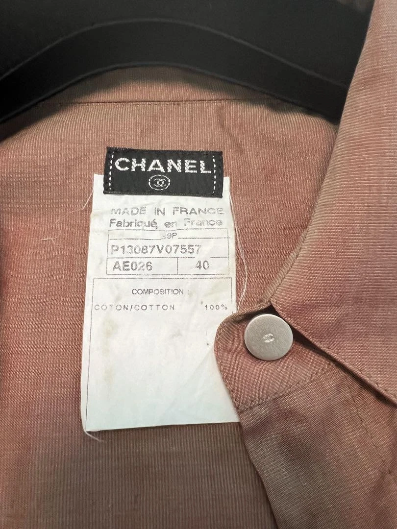 Giacca camicia cotone Chanel acquistata direttamente dal negozio