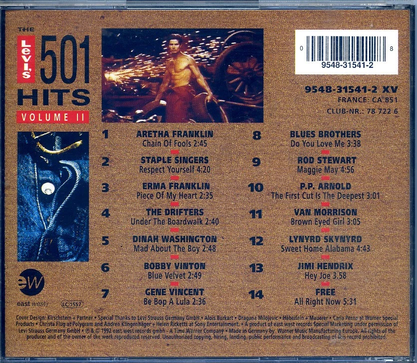 VARIOUS ARTISTS Levis 501 Hits Volume II 2 CD - Bild 2 von 2