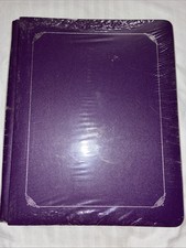 Creative Memories PURPLE Plum, 8-1/2x11 Album w/silver foil NIP