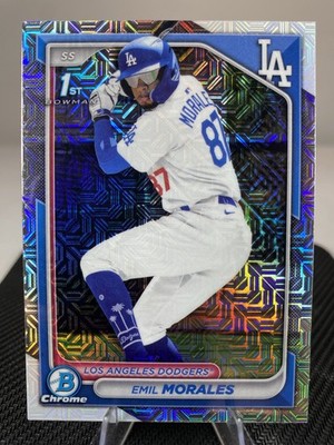 2024 1st Bowman Chrome Emil Morales #BCP-221 Mega Box Mojo Refractor (RC)