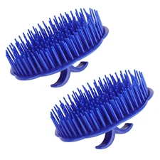 Segbeauty Hair Scalp Brush, 2Pcs Palm Massage Shampoo Brushes, Men Beard Comb Sc