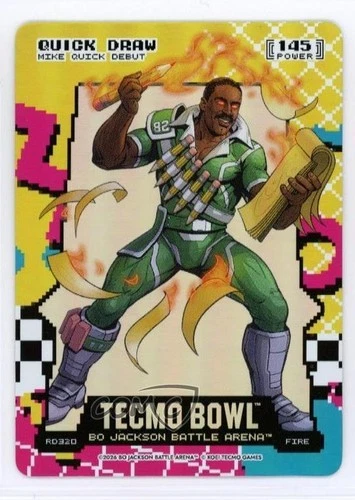 2026 Bo Jackson Battle Arena: Tecmo Bowl Edition Fire Quick Draw #RD320