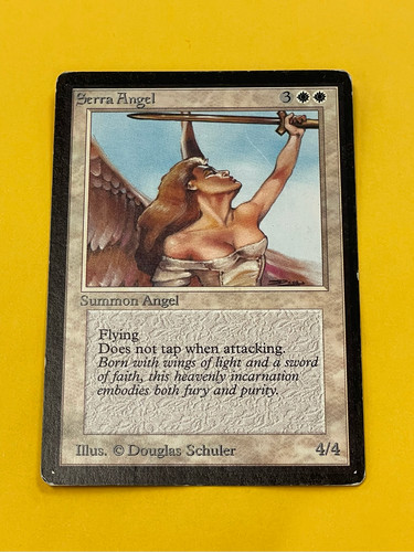 1993 Magic The Gathering MTG Serra Angel Beta MP+ LP-