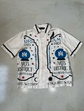 Amiri Fortune Bowling Shirt 100% Silk