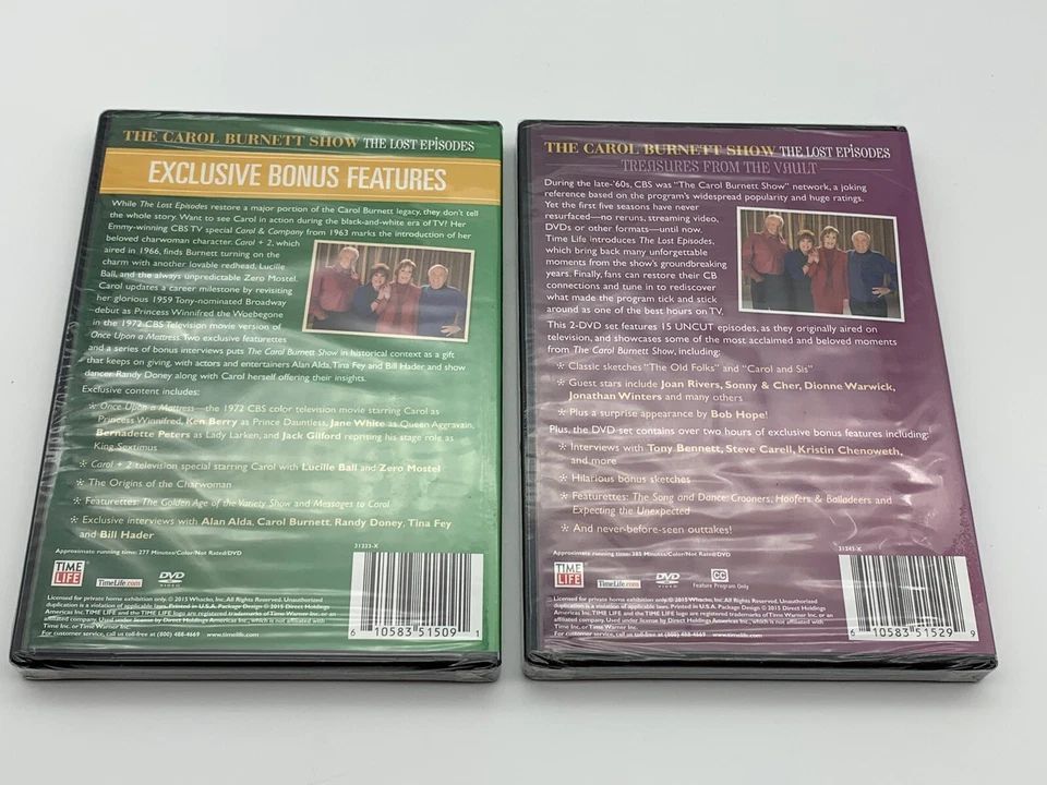 The Carol Burnett Show: The Lost Episodes Time Life 2 DVD Set Vault Bonus NEW - Image 2 of 4