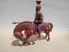 Stadden, Lasset, Roman cavalry auxiliary on horse, well painted 54mm lead, TD