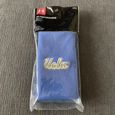 UNDER ARMOUR UCLA UA Performance Double Wide 6" 2-Pack Wristbands Basketball New