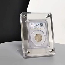 1CT Acrylic Display Stand Storage Case Holder for PCGS Graded Coin Slab Box