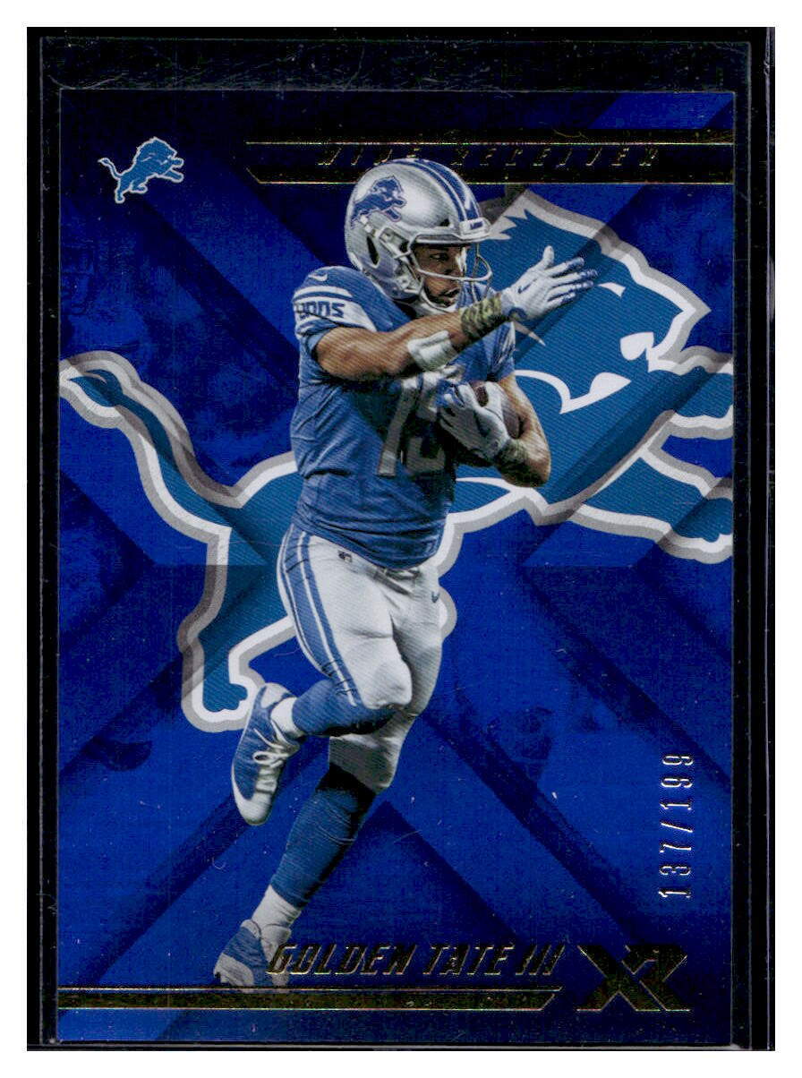 2018 Panini XR Blue #66 Golden Tate III /199 