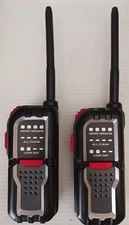 2006 Spy Gear Field Agent Walkie Talkies Two Gray Belt Clip Play Toy Pair