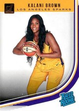 Kalani Brown 97 2019 Donruss WNBA Rated Rookie RC - Los Angeles Sparks