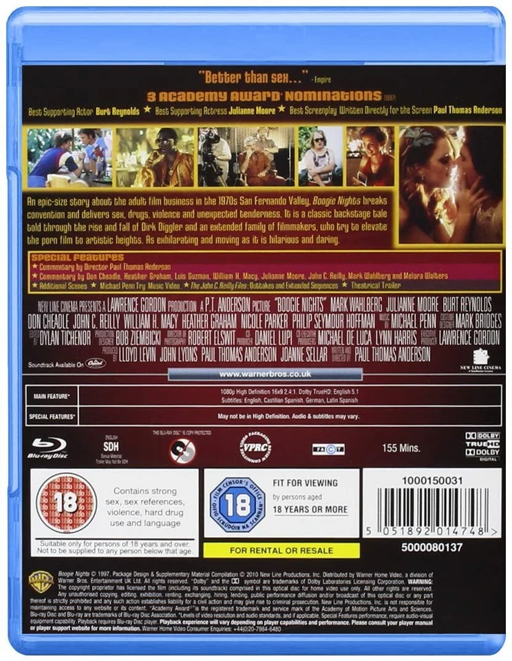 Boogie Nights (1998) Blu-Ray BRAND NEW Free Shipping - Image 2 of 2