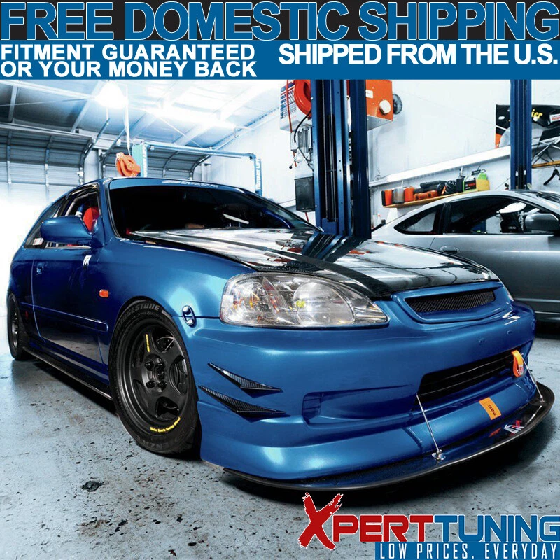 Fits Chevrolet PU CFL Front Bumper Fin Spoiler Canards Splitters Foto 2 de 4