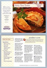Herby Tuna Tartlets #110 - Snacks - Grandma's Kitchen Recipe Card