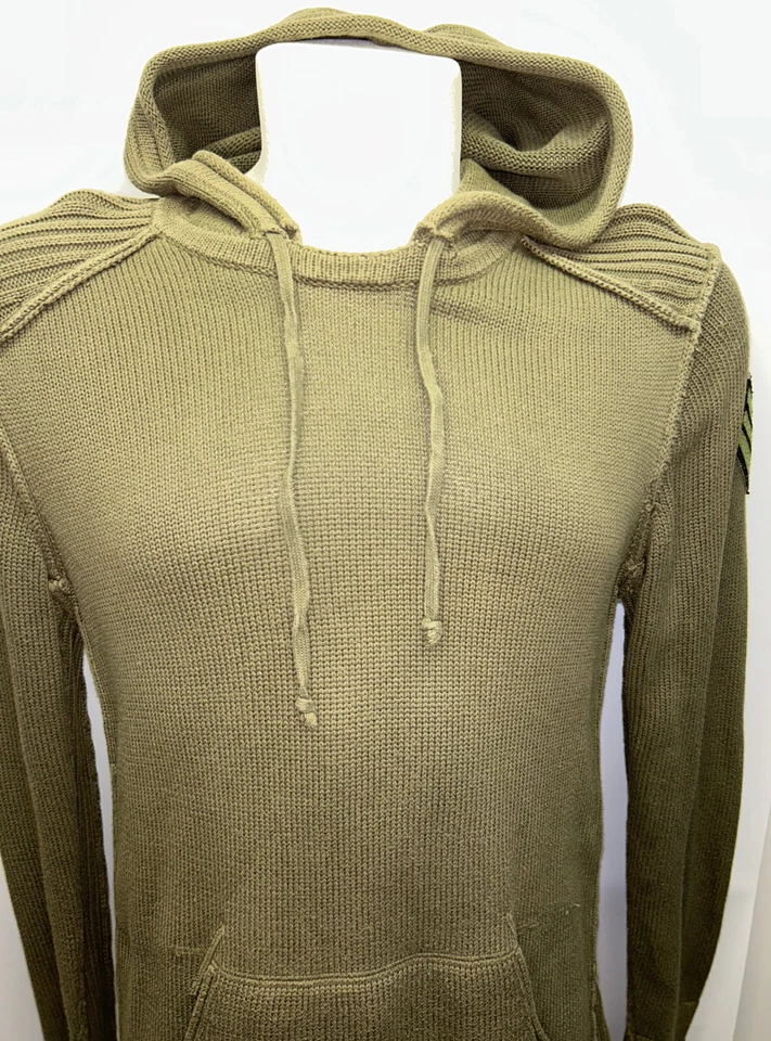 juicy couture sweater knit hoodie size Large green - Image 3 of 4
