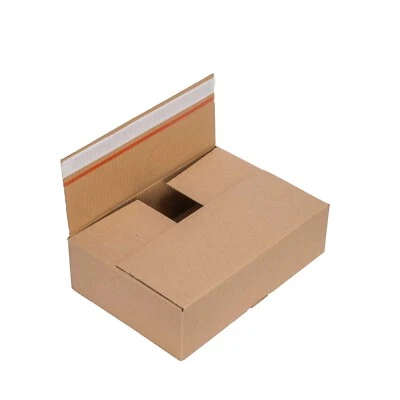 SMILEYPACK Versandkarton Faltkarton Automatikboden 310 x 220 x 85 mm Karton Schachtel