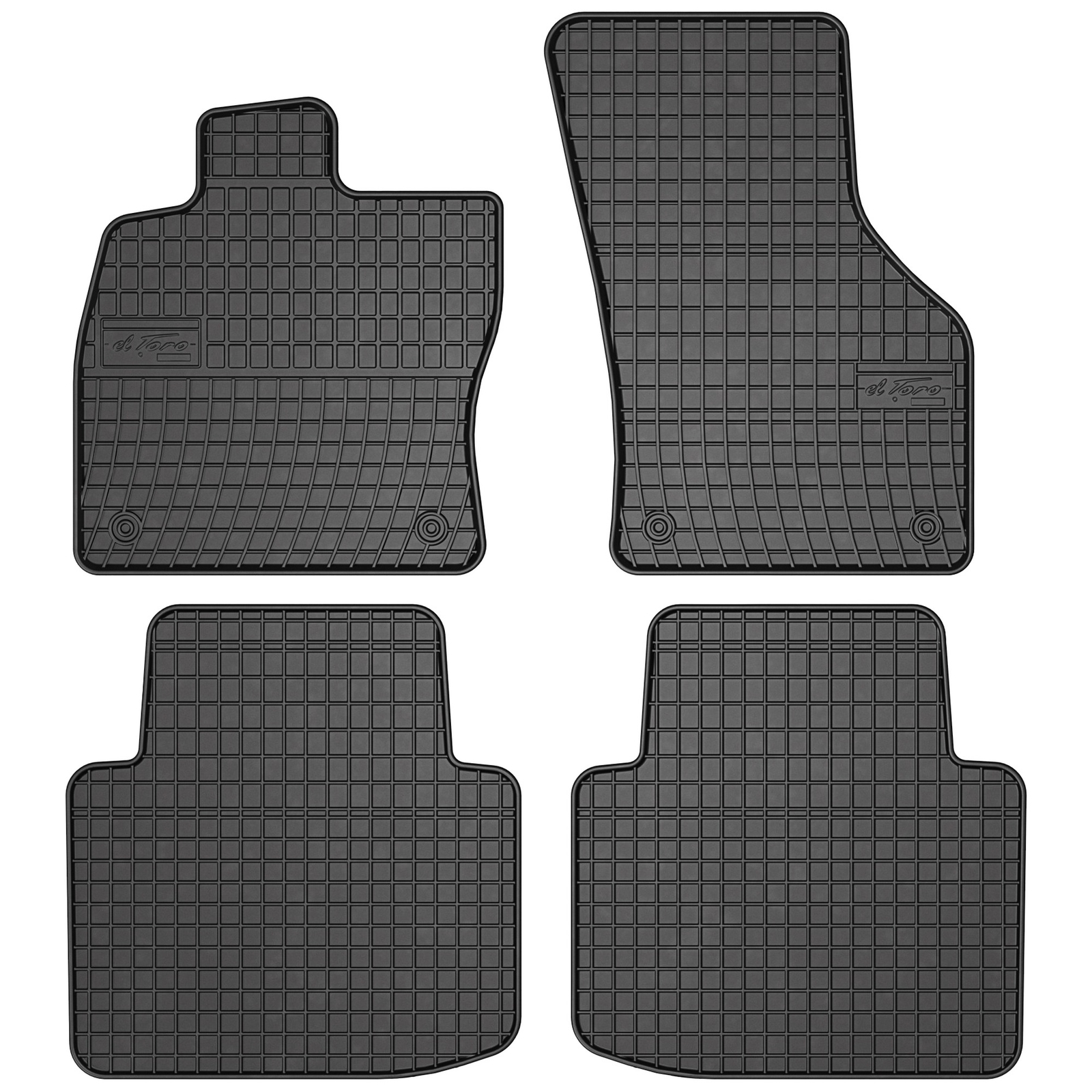 Tapis caoutchouc Frogum El Toro antidérapant et étanche pour berline Skoda Superb 3