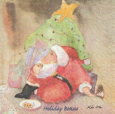 2 Servietten - Erika Oller - USA - Holiday Bonus