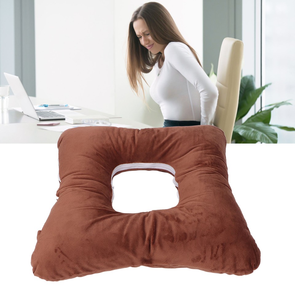 Large Hemorrhoid Pillow Reduce Pressure Detachable Washable Bed Sore