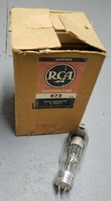 Vintage RCA 673 Vacuum Transmitting Audio Amp Tube in Original Box RARE