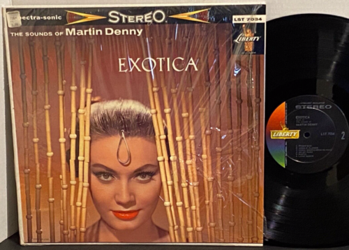 MARTIN DENNY Exotica Volume 1 LIBERTY Stereo Jazz LP In SHRINK EX+/EX+ - Foto 1 di 2