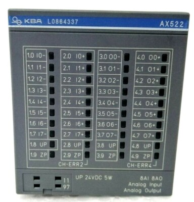 Ax522 Module Analog ABB 1SAP250000R3001 AX522 Analog Input/Output Module KBA L0864337 | eBay